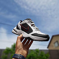 Мужские качественные легкие демисезонные кроссовки белые Nike Air Monarch, пенка