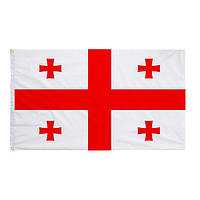 Грузинский флаг полиэстер, Флаг Грузии 150х90 см, Georgia flag