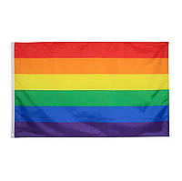 Радужный флаг, ЛГБТ флаг 150*90 см, Флаг ЛГБТ сообщества, Freedom flag, LGBT flag, Прайд флаг, Pride flag