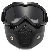 Лыжная маска, для катания на велосипеде или квадроцикле затемненная, Мотоциклетная маска очки