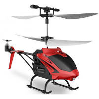 Радиоуправляемая игрушка Syma Вертолёт 2.4 ГГц 23 см со светом, барометром S5H_red n