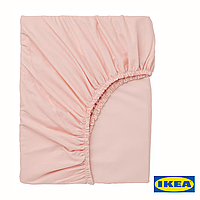 Простыня IKEA DVALA 140х200 см Розовая 403.576.58