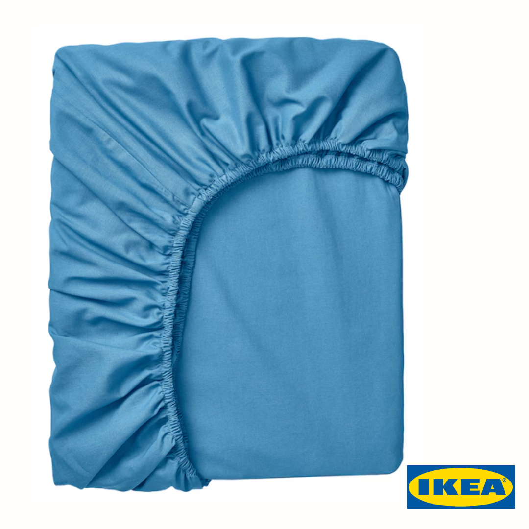 Простирадло IKEA DVALA 140х200 см Синє 805.757.01