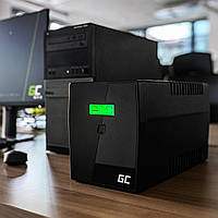 Green Cell UPS Источник бесперебойного питания ИБП 2000 ВА (1200 Вт) с защитой от перенапряжения