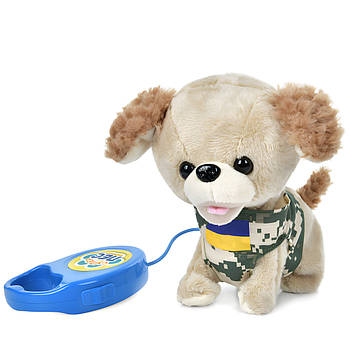 Дитяча інтерактивна іграшка Собака M 5706 I UA Музичний песик з повідцем