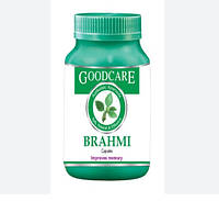 Брахмі ГудКер 60 кап. (500мг), Brahmi GoodCare, Брахми, покращує роботу мозку, зміцнює пам'ять, Аюрведа Здесь