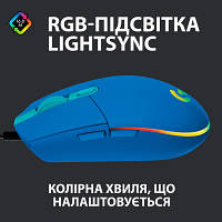 Мишка Logitech G102 Lightsync USB Blue 910-005801 n