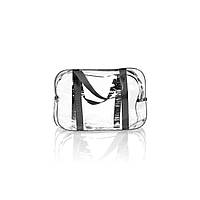 Прозрачная сумка в роддом S Сумочка 31х21х14 см Темно-серый (1s8_темно-серый)