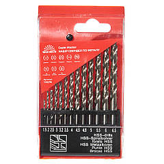 Набір свердел для металу HSS 4341 Vitals Master 13 шт. (1.5-6.5 мм)