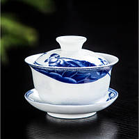 Гайвань лотос ёмкость 150 мл. посуда для чайной церемонии используется в китайской чайной традиции