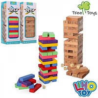 Деревянная игрушка Игра Дженга MD 1210, башня, 26см