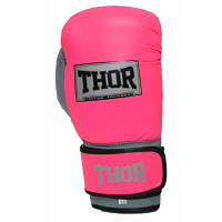 Боксерские перчатки Thor Typhoon 16oz Pink/White/Grey 8027/02LeathPink/Grey/W 16 oz. n