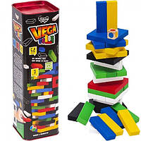 Деревянная настольная игра Danko Toys Vega (Вега) Дженга (Jenga) GVC-01U Разноцветная