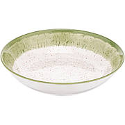 Тарілка супова Ardesto Siena 20 см, біло-зелена