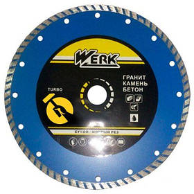 Круг відрізний алмазний по бетону WERK TW 230х22.23х7.0 мм.