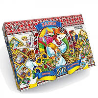 Игра настольная лото детское "Сказки" от Danko Toys 8шт карточек игроков, 48 шт фишек ДТ-ЛА-06-13