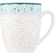 Чашка Ardesto Siena 360мл, біло-блакитна