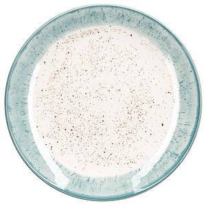 Тарілка обідня Ardesto Siena 27 см, біло-блакитна, фото 1