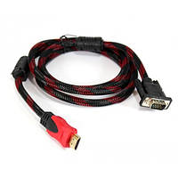 Відео-кабель Voltronic YT-HDMI (M) - VGA (M) - 1.5 HDMI (тато) - VGA (тато) 1.5 m