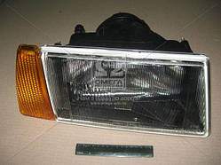 Фара 2108 права, жовтий поворотник (Формула Світла) чорний корпус