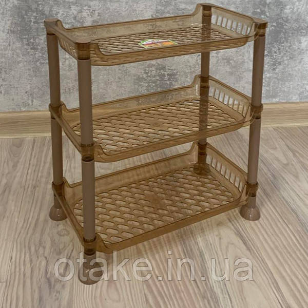 Етажерка прямокутна 3 полички Bursev Plastik 5158 94