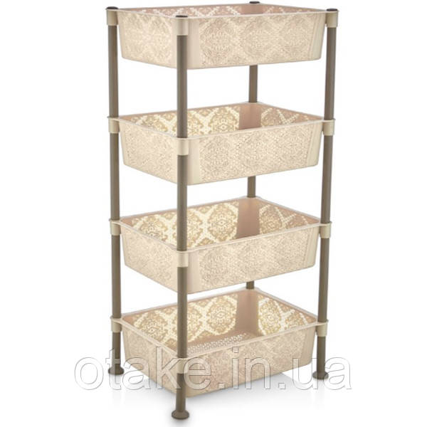 Етажерка для овочів ротанг Nostalgia Lace 213020 Бежева