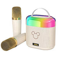 Акустика портативная Infinity Disney Mickey Mouse MK08 K Bluetooth Cream + 2 караоке-микрофона (Уцененный)