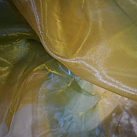 Тюль радуга желто зеленая 5.5м