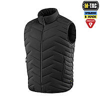 Жилетка тактическая M-TAC PRIMALOFT BLACK,черная военная мужская безрукавка витязь