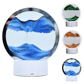 Настільний світлодіодний пісочний 3D нічник RIAS R224 RGB White (3_04956)