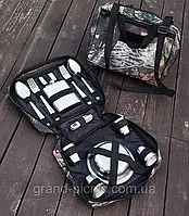Рюкзак для подорожей (Ложки, Штопор, Вилки) Набір для пікніка та барбекю 42 × 22 на 9 см