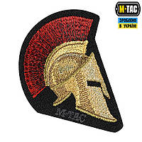 M-Tac нашивка Spartan Helmet (вышивка) Black ll