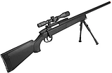 Дитяча снайперська гвинтівка розмір 110 см з кульками та прицілом Airsoft Gun ZM51 Чорний, фото 3