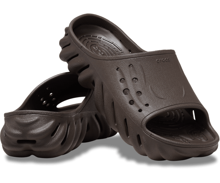 Шльопанці чоловічі Crocs Echo Slide Espresso коричневі, оригінал.