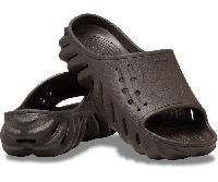 Шлепанцы мужские Crocs Echo Slide Espresso коричневые, оригинал.