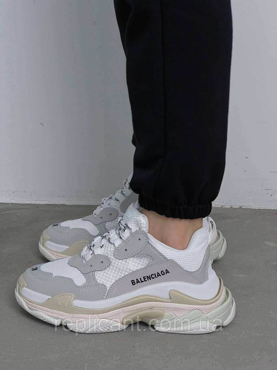 Кроссовки женские Balenciaga Triple S White Вьетнам, фото 1