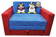 Малютка диван Ribeka Пингвинчики Алый (07M04) ES, код: 6491973