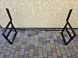 Лавка садова LOFT боковини 2шт + перемичка 1.50м.  (з підлокітниками). Боковини для лавки, фото 3