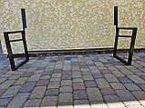 Лавка садова LOFT боковини 2шт + перемичка 1.50м.  (з підлокітниками). Боковини для лавки, фото 10