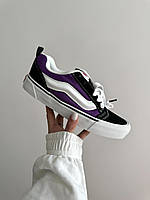 Кеди жіночі Vans KNU PURPLE BLACK / WHITE premium В'єтнам