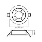 Світильник VIDEX під лампу GX53 врізний Білий (VL-SPF27R-W), фото 4