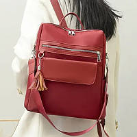 Женский рюкзак повседневный сумка Balina красный нейлон