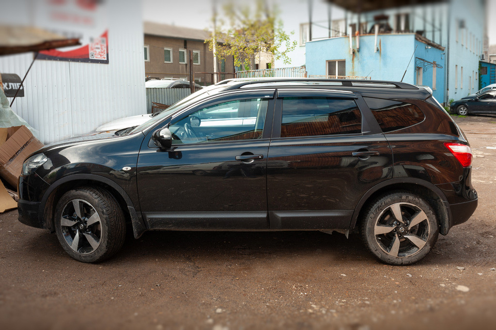 Вітровики з хромом (4 шт, Niken) для Nissan Qashqai 2010-2014рр - фото 3 - id-p2117313878