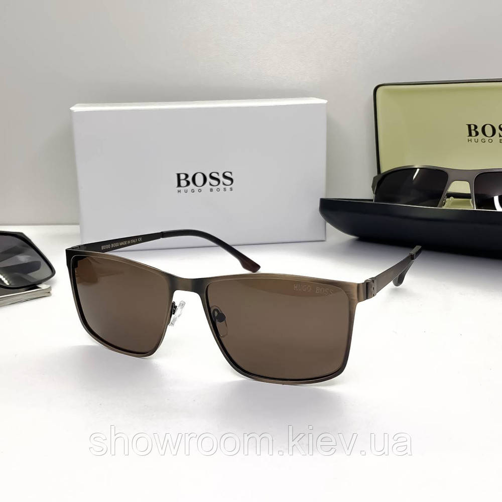 Чоловічі сонцезахисні окуляри H.Boss (6009) brown, фото 1