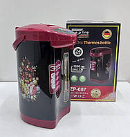 Электрический термопот на 750Вт Zepline ZP-087 Термос на 6,8л с 3 видами подачи воды и красочным дизайном