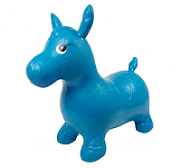Детский прыгун-лошадка для активных игр MS 0737 Детская надувная лошадка Синий
