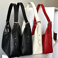 Черная трендовая женская кожаная сумка для повседневного использования, Дамская сумка из натуральной кожи