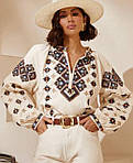 Блузка жіноча стильна з вишивкою розміри 42-46 "DIVA" недорого від прямого постачальника