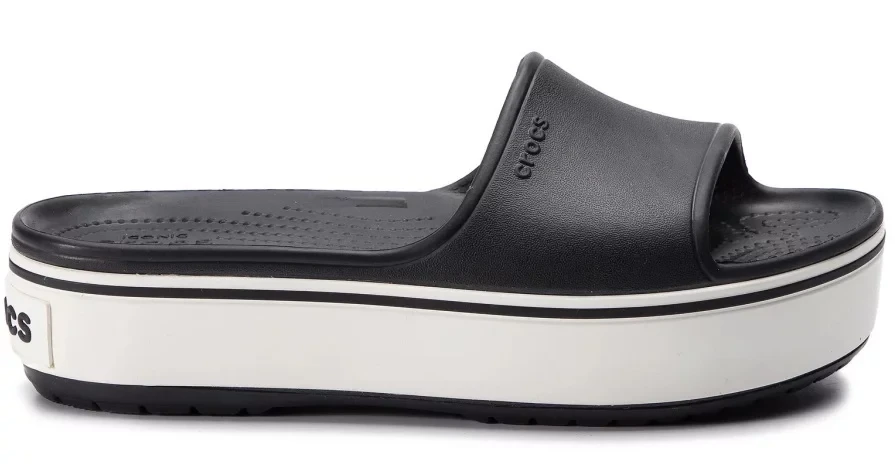 Crocband Platform Slide Black