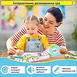 Розмовляючі навчальні картки Монтессорі Інтерактивні розвиваючі картки для вивчення англійської мови 224 слова, фото 4
